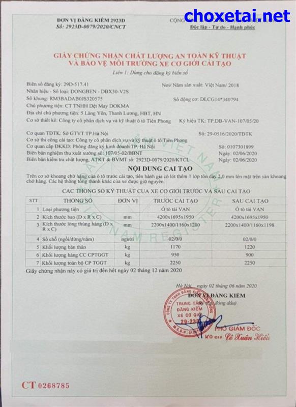 DỊCH VỤ CẢI TAỌ HOÁN CẢI HẠ TẢI XE TẢI THÀNH XE CON