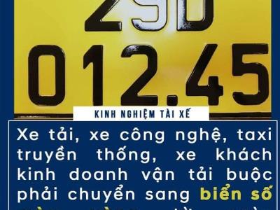 Đổi biển vàng sau ngày 01/08/2020 theo điều 18/TT58 quy định