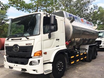 Xe xi téc chở xăng dầu bồn Nhôm Hino FM 20 khối Euro4