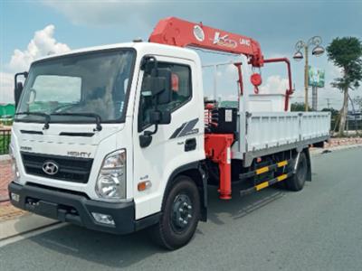 XE TẢI HYUNDAI MIGHTY EX8L GẮN CẨU UNIC 3 TẤN 5 ĐOẠN RỔ NÂNG