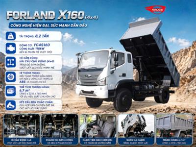 XE BEN TỰ ĐỔ VEAM 2 CẦU 8.2 TẤN FORLAND X160